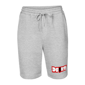 DFiNT logo Men's fleece shorts (Blk/Red)