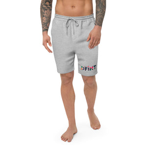 Tropical Pattern DFiNT logo Men's fleece shorts