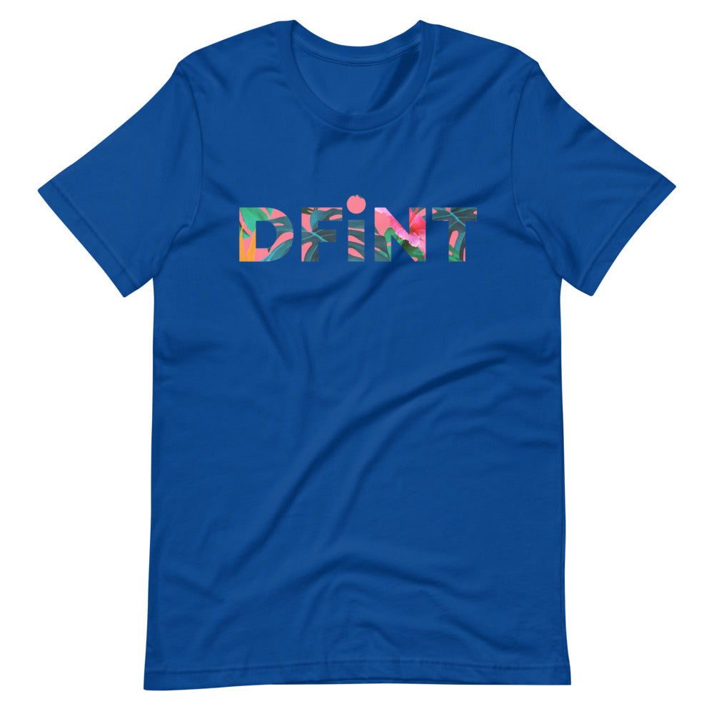 Pink Tropical DFiNT Logo Short-sleeve unisex t-shirt