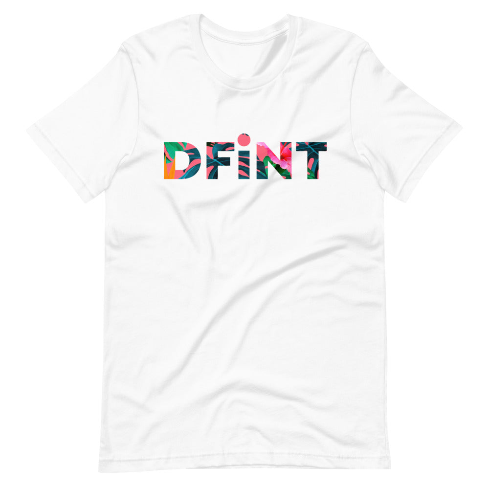 Pink Tropical DFiNT Logo Short-sleeve unisex t-shirt